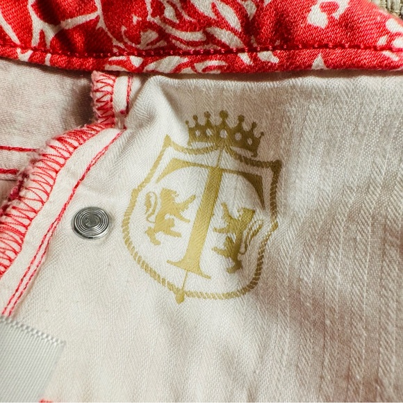 Talbots Coral Floral Cropped Jeans - Picture 7 of 8